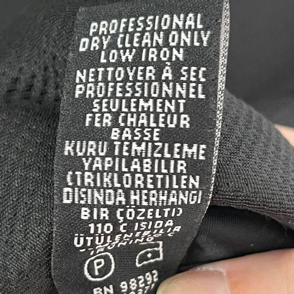 Tibi Open Back Peplum Dress Black 4 - Picture 12 of 14